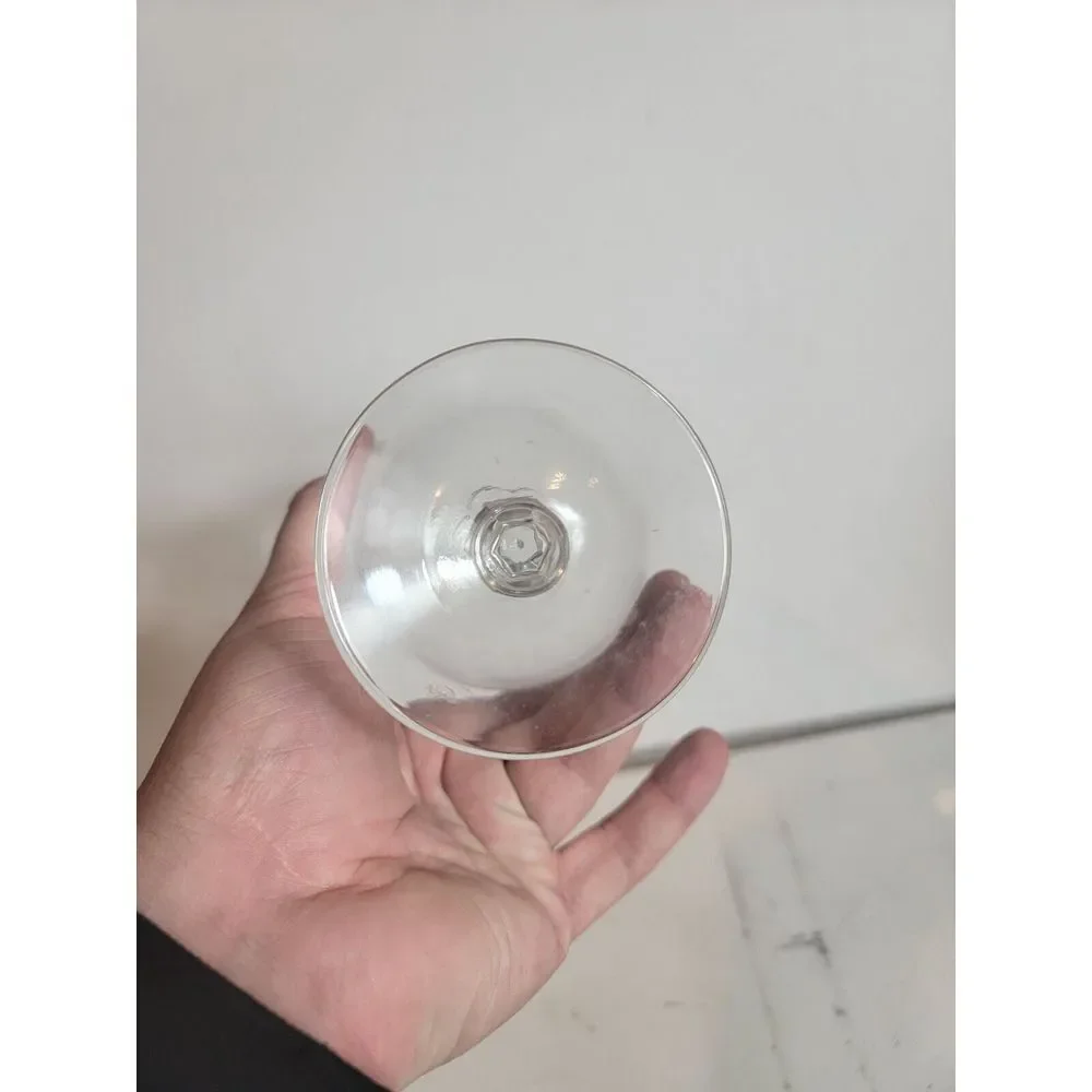Vintage Princess House Heritage Glass Crystal Footed Cup VTG Etched